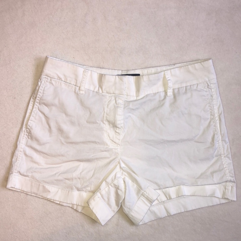 J. Crew Classic White Chino Shorts